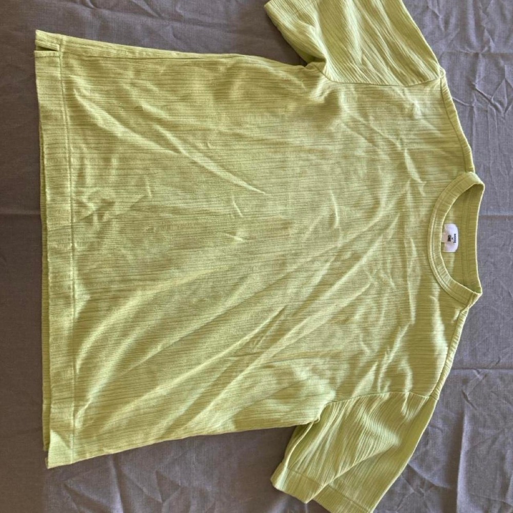 Lime green textured tee Y2K Mode of One Retro